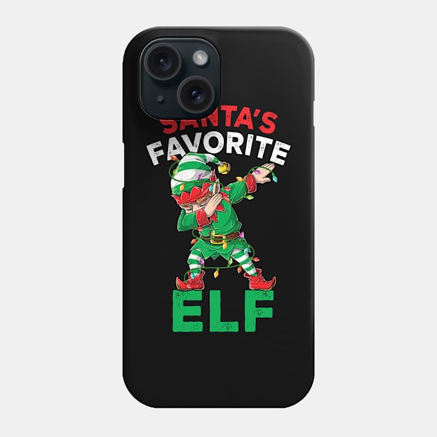 Funny Santa's Favorite Elf Squad Christmas Pajama Matching Phone Case by _So who go sayit_