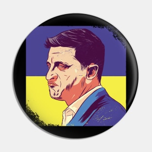 Selensky Ukrain President Design Pin