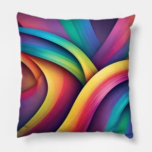 Abstract LGTB curved lines Pillow