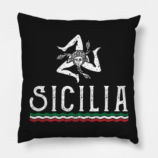 Love Sicilia Crest Siciliano Pride Pillow