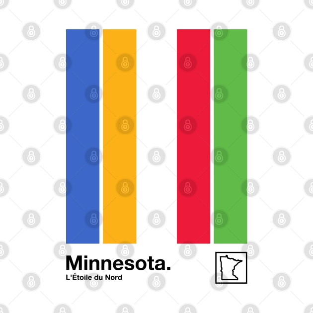 Minnesota // Original Minimalist Artwork Poster Design by DankFutura