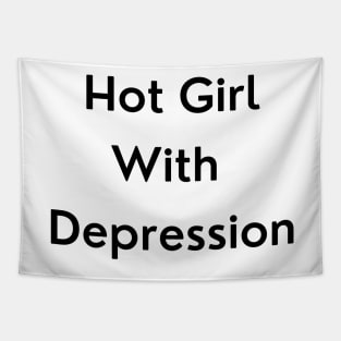 Hot Girl with Depression Tapestry