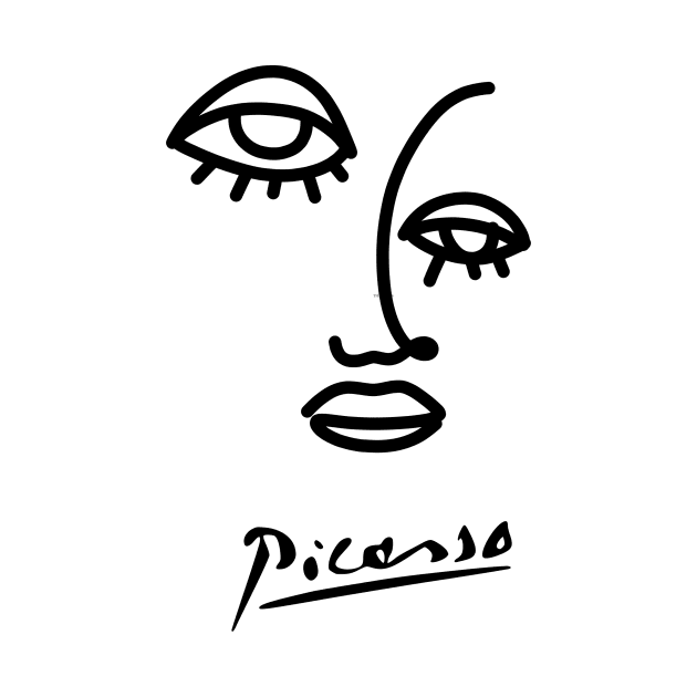 Pablo Picasso illustration by WrittersQuotes