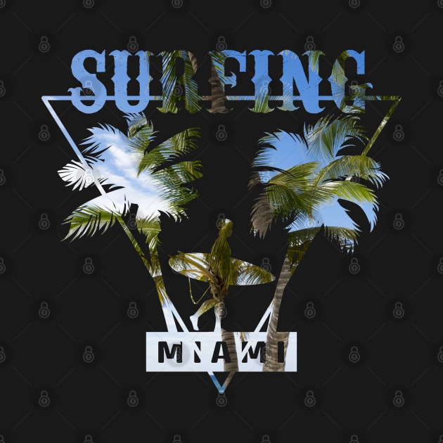 Surfing Miami by HassibDesign