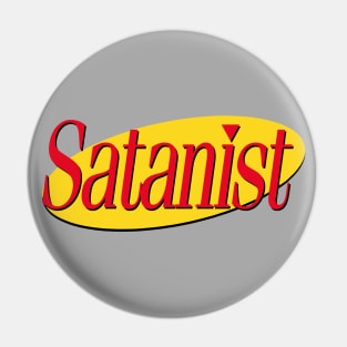 Satanism //// 90s Style Nihilism Design Pin