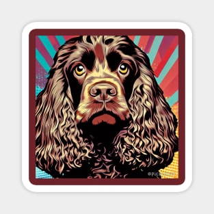 Chocolate Spaniel Pop Art Magnet