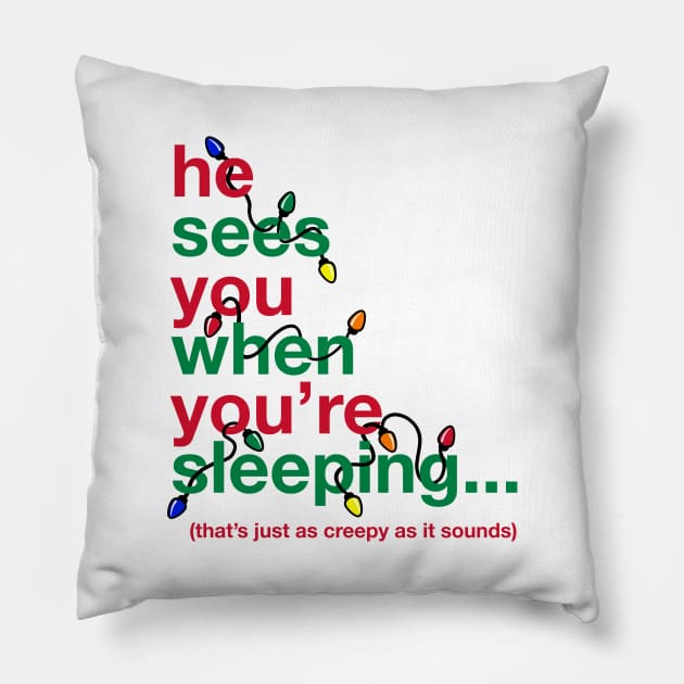 Creepy Santa Pillow by fishbiscuit