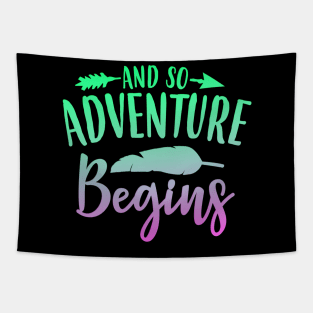 And So Adventure Begins Tapestry