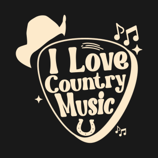 I Love Country Music – Acoustic Vibe Feel T-Shirt