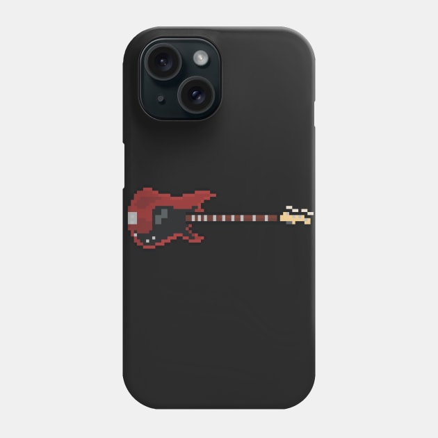 Pixel NM Precision Bass Guitar Phone Case by gkillerb