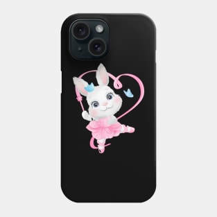 Cute little bunny with ballerina Phone Case