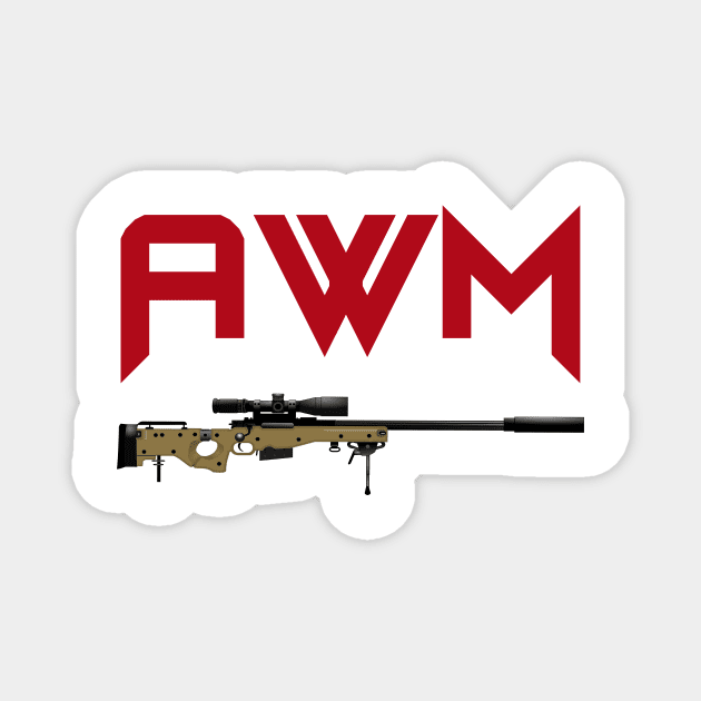 Sniper Rifle AWM Magnet by Aim For The Face