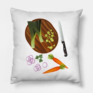 Cutting Onions Pillow