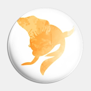 Fish Inspired Silhouette Pin