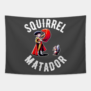 Squirrel Matador Comical Art Tapestry