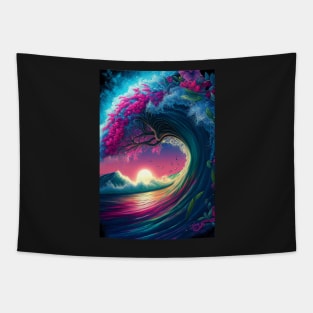 wave of life Tapestry