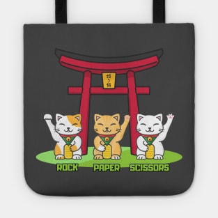 Rock Paper Scissors Manekineko Tote