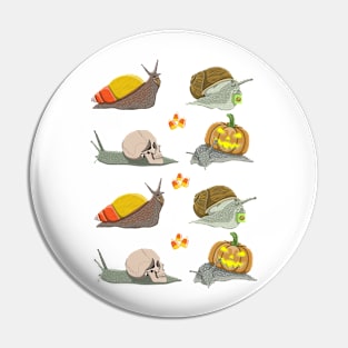 Halloween snails Pin