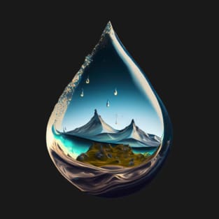 mountain in a droplet of water T-Shirt