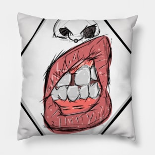 Sketch Style - Mouth Pillow