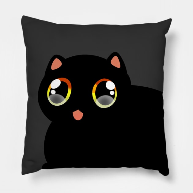 Void cat #2 Pillow by Helithus Vy