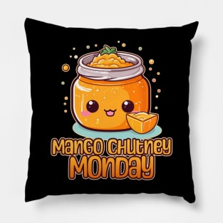 Mango Chutney Monday Foodie Design Pillow