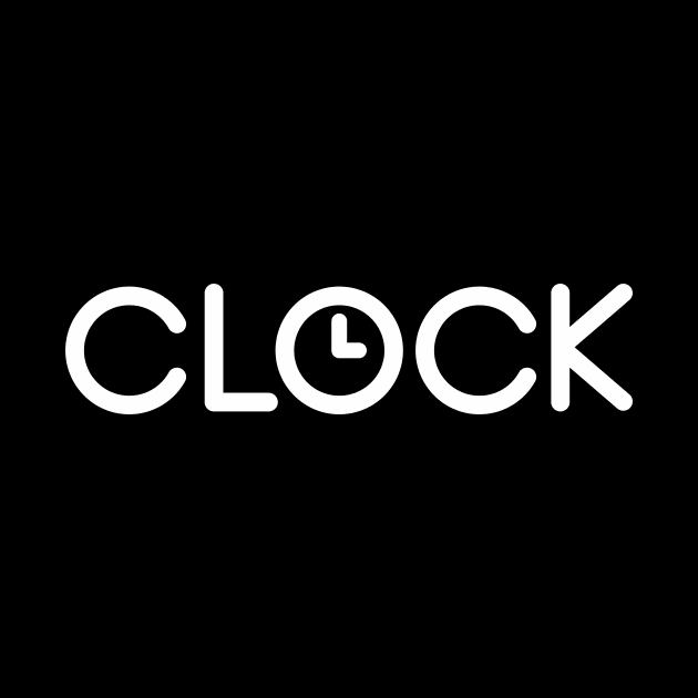 Clock Wordmark by vectorclothes