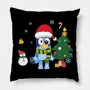 Blueys Brother And Family Merry Christmas Pillow