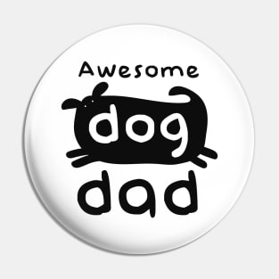 Awesome Dog Dad Pin