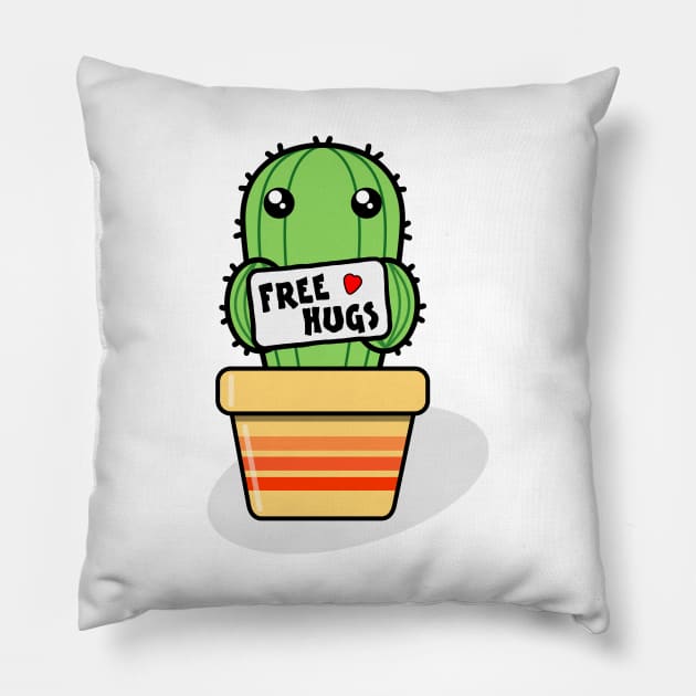 Free Hugs Pillow by Warp9