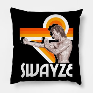 Patrick Swayze Shirtless Hot Bod FanArt Tribute Pillow