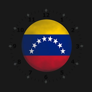 venezuelan flag clock T-Shirt