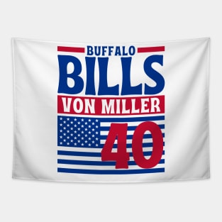 Buffalo Bills Von Miller 40 American Football Team Tapestry