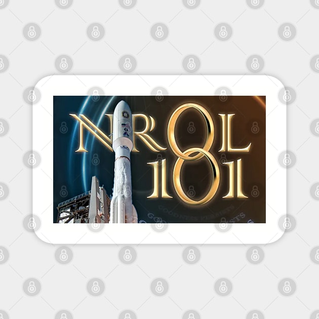 NROL 101 Mission Poster Magnet by Spacestuffplus