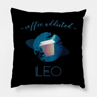 Coffee Lover Coffee Addict Leo Horoscope Zodiac Pillow