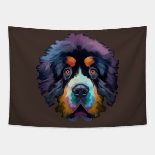 Cute Newfoundland Dog Artowork Tapestry