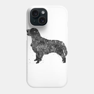 Golden Retriever dog black and white Phone Case