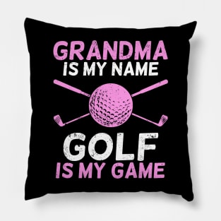 Grandma Golfing Grandmother Golfer Gift Pillow