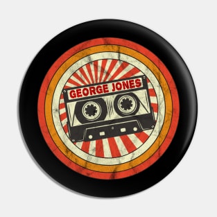 George Proud Name Retro Cassette Vintage Pin