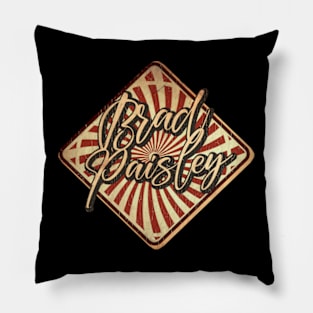 Brad Paisley vintage design on top Pillow