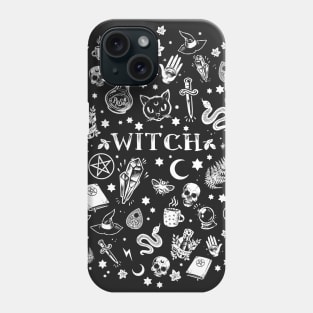 WITCH pattern Phone Case
