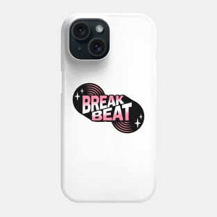 BREAKBEAT  - Retro Vinyl (Pink) Phone Case