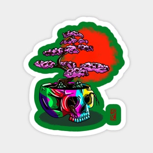 Skull Bonsai Magnet