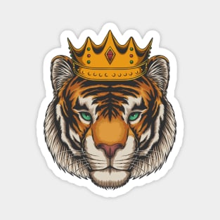 king of tiger Magnet