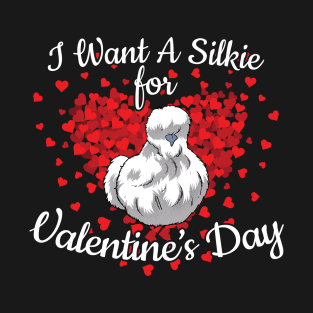 Valentine's Day Silkie Chicken T-Shirt