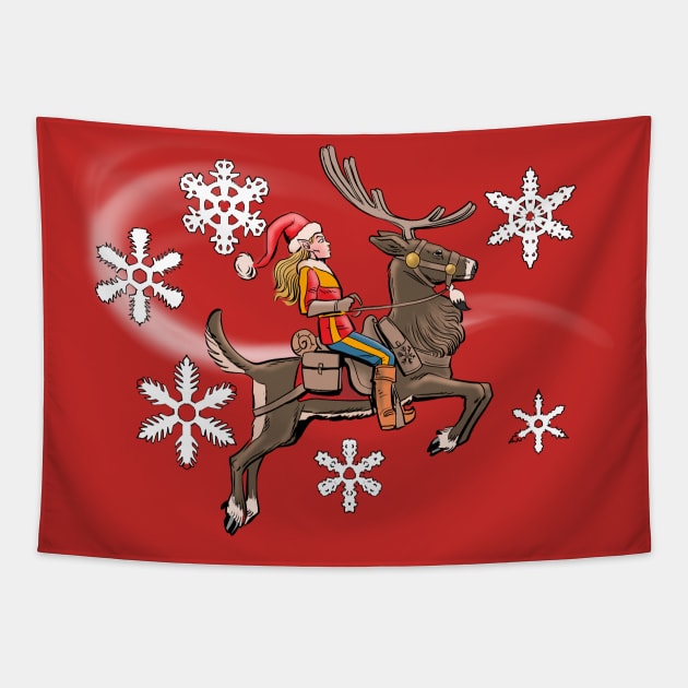 Santa's Scout Tapestry by Amberchrome