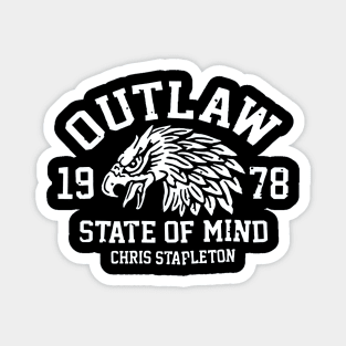 Outlaw Chris Stapleton Retro Country Magnet