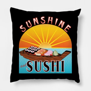 Sunshine and Sushi Pillow