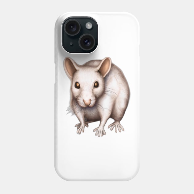 Cute Rat Drawing Phone Case by Play Zoo