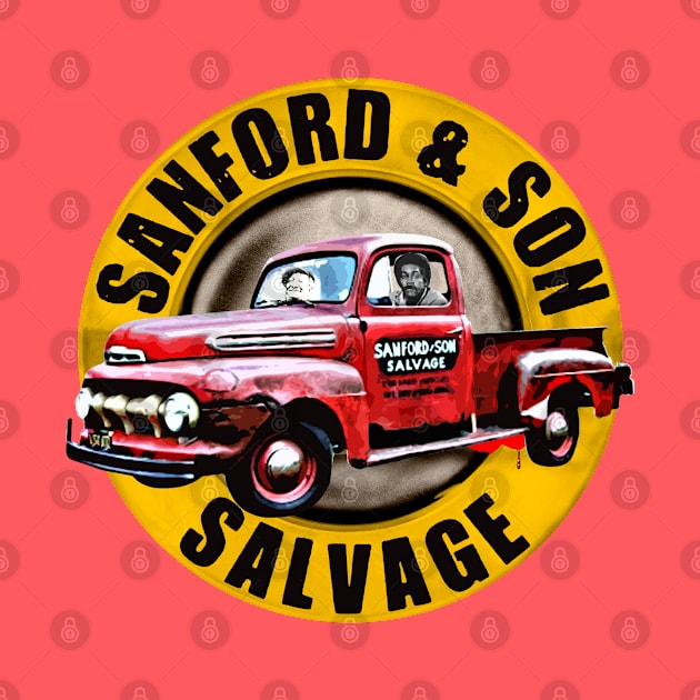 Sanford & Son Salvage Sign by Junnas Tampolly